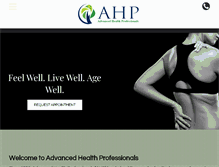 Tablet Screenshot of ahp-health.com